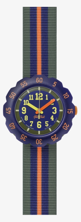 Orange Line - Flik Flak Orange Line, Fpsp021, Kids Watch, Green,