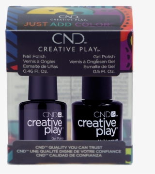 Cnd Creative Play Nail Polish, Black + Forth #451,