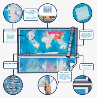 Scratch Off Map - Earthabitats Scratch Off World Map Poster