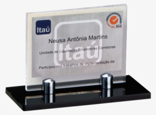 Trefeu Acrilico Metal Totem Vertical Com Vidro Totem - Iso 9001