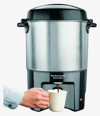 Download Hand Using Coffee Maker Png Image - Hamilton Beach - Brewstation 40 Cup Coffee Urn 40540