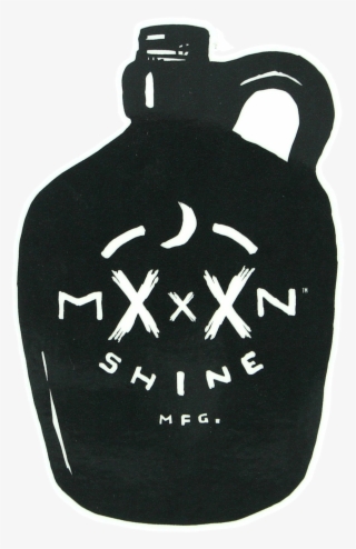 Moonshine Jug Mxxxn Sticker Single - Moonshine Mfg Hooch Natural / Black Longboard Skateboard