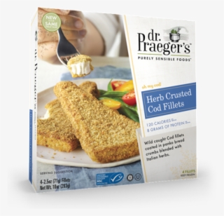 Wild Caught Cod Fillets Coated In Panko Bread Crumbs