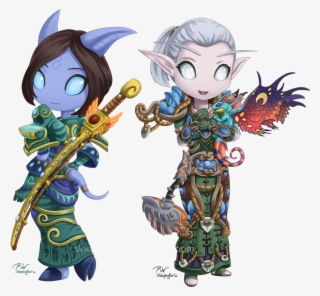 They're Absolutely Beautiful Classy Is My Main , My - World Of Warcraft Chibi Draenei