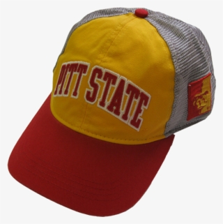 Pitt State Arch Adidas Mesh Back Hat - Red