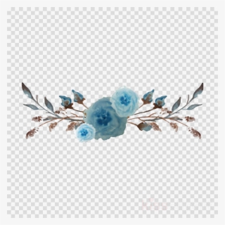 Blue Flowers Png Clipart Watercolour Flowers Watercolor - Watercolor Painting