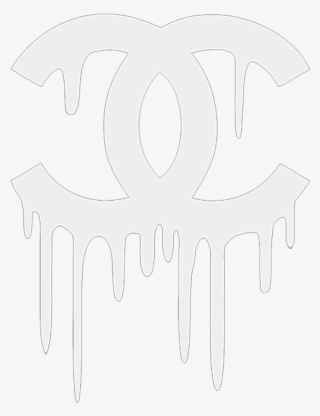 Melting Chanel - White Dripping Chanel Logo - 500x647 PNG Download - PNGkit