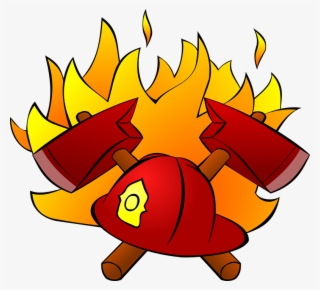 Cartoon Fire Png Cartoon Fire Png 4421757 Shop Of Clipart - Custom Firefighter Symbol Sticker