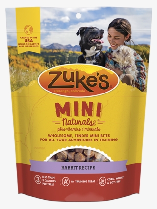 Zukes Mini Naturals Wild Rabbit Dog Treats, 1lb - Zukes Training Treats