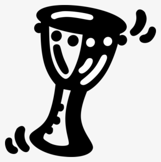 Vector Illustration Of African Djembe Skin-covered - Djembe