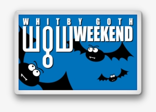 Fridge Magnet - Bats - Whitby Goth Weekend