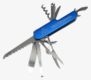 Blue Masonic Multi Tool With 14 Functions - Multi-tool