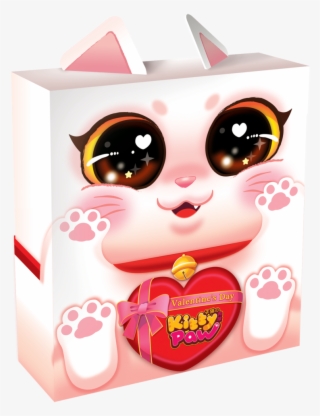 Kittypaw Valentines 3d Boxclosed Rgb - Kitty Paw