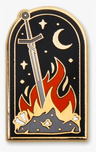 Ds Bonfire Png Clip Art Free Stock - Dark Souls Enamel Pin