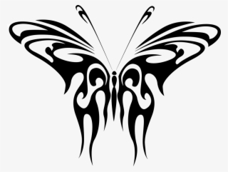 Butterfly Sketch Cliparts 28, Buy Clip Art - Abstract Butterfly Large Tote Bag, Natural, Large