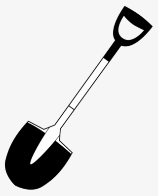 Clip Arts Related To - Shovel Clip Art Black And White