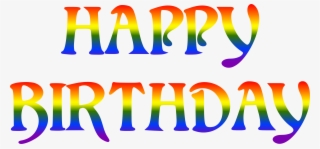 This Free Icons Png Design Of Happy Birthday Rainbow