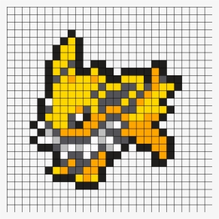 #135 Jolteon - Pokemon Perler Pattern Jolteon