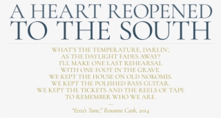 Rosanne Cash Heart Reopened - Lord Out Of Egypt