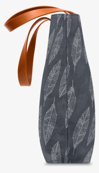 Dailyobjects Tribal Feathers Grey Classic Tote Bag - Hobo Bag