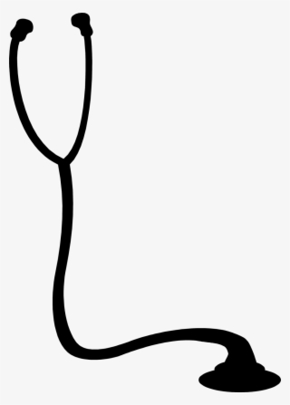 Collection Of Free Stethoscope Vector Symbol - Stethoscope Silhouette Transparent Background