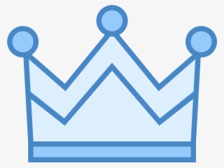 The Icon For Fairytale Looks Like A Crown That A King - Crown Icon Png Blue
