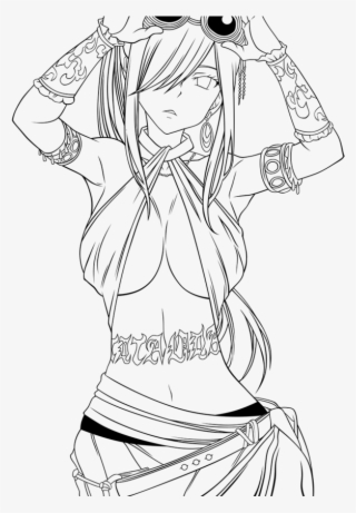 Fairy Tail Lineart Erza