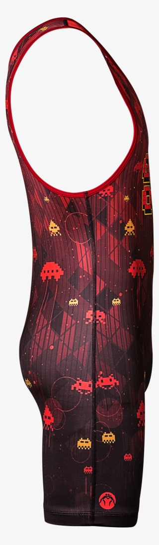 Insidewm Game Over Singlet Red Black Outside - Active Tank