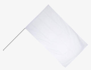 Unicolor White Hand Waving Flag - Construction Paper
