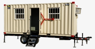 20' Office Container With Trailer For Sale - Trailer
