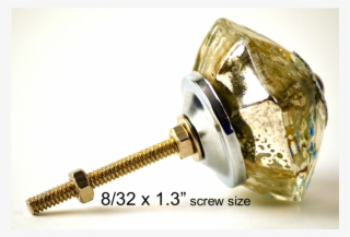 Mercury Glass Parasol Knob - Mercury Glass