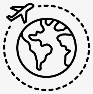 Get Tefl Certified To Teach English Abroad - Airplane And Globe Icon