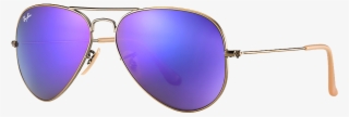 Ray Ban Aviator Violet Iridium - Womens Ray Ban Aviator Gradient