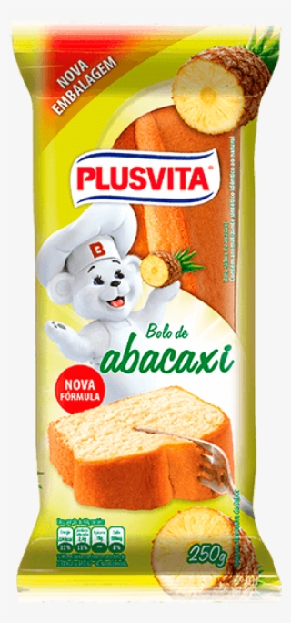 Bolo Plus Vita Abacaxi 250g - Bolo De Coco Pullman 250g
