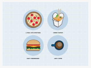 The Food Of Gilmore Girls Icon Set Gilmore Girls Pizza - Foods Of Gilmore Girls