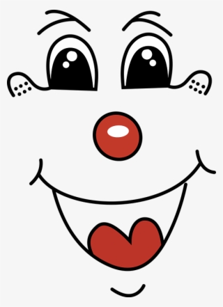 Goofy Cartoon Face 20, Buy Clip Art - Clown Face Png