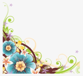 Coins,corners,bordures - Flower Vector Border Png
