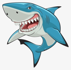 Vector Royalty Free Stock Hammerhead Great White Art - Shark Cartoon