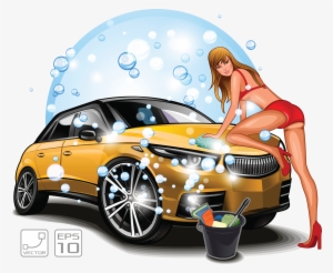 Freeuse Wash Illustration Beauty Transprent Png Free - Car Washing Image Png