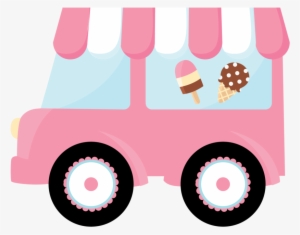 Clipart Car Watercolor - Ice Cream Truck Png