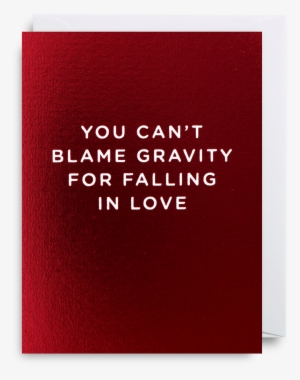 You Can't Blame Gravity For Falling In Love Mini Card - Book Cover