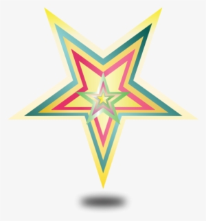 Colorful Star Vector, Star, Moon Stars, Night Sky Star