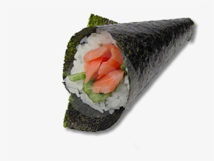 Raw Rolls Or Hand Roll - Salmon Sushi Hand Roll