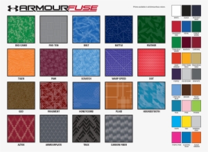 Under Armour Armourfuse Custom Sublimation Color Chart - Under Armour Patterns