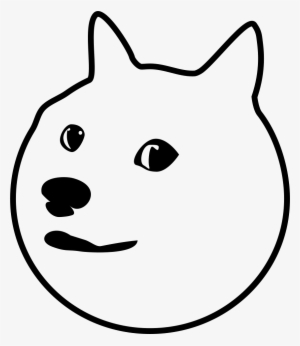 Doge Comments - Doge Black And White Png
