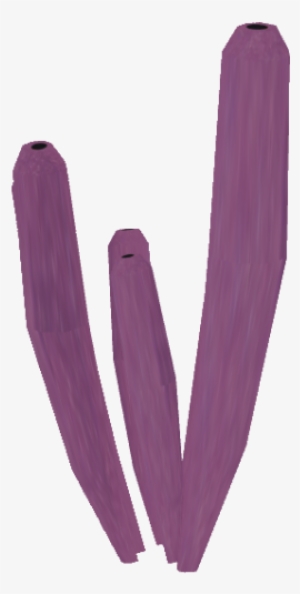 Purple Tube Sponge - Wood