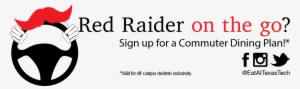 Welcome To Texas Tech Raidercarduse On The Go - On The Go