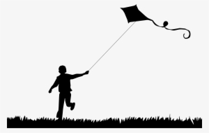 This Free Icons Png Design Of Boy Flying Kite Silhouette