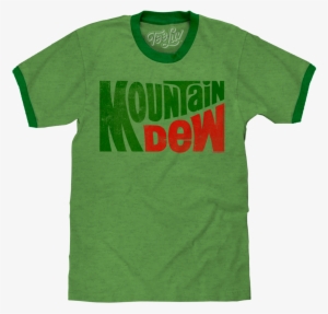 Vintage Mt Dew Ringer - Mountain Dew Neon Bright Green Tshirt Unisex Soda Drink
