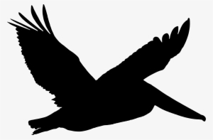 Kite Clipart Brown - Pelican Silhouette Png